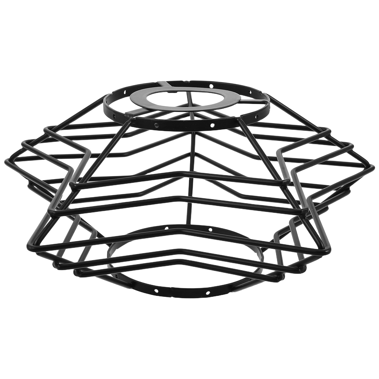 Geometric Lamp Shade - Black Geometric Metal Lampshade E27 Pendant