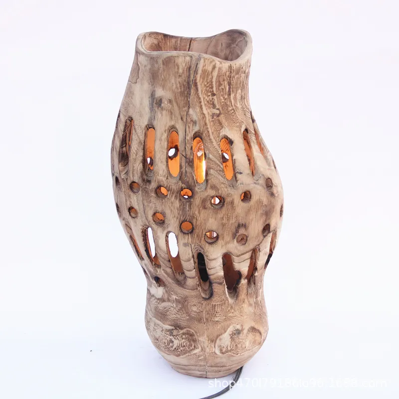 Home Decor Lighting Manufacturer - Professional Handmade Hollow Log Floor Lamp