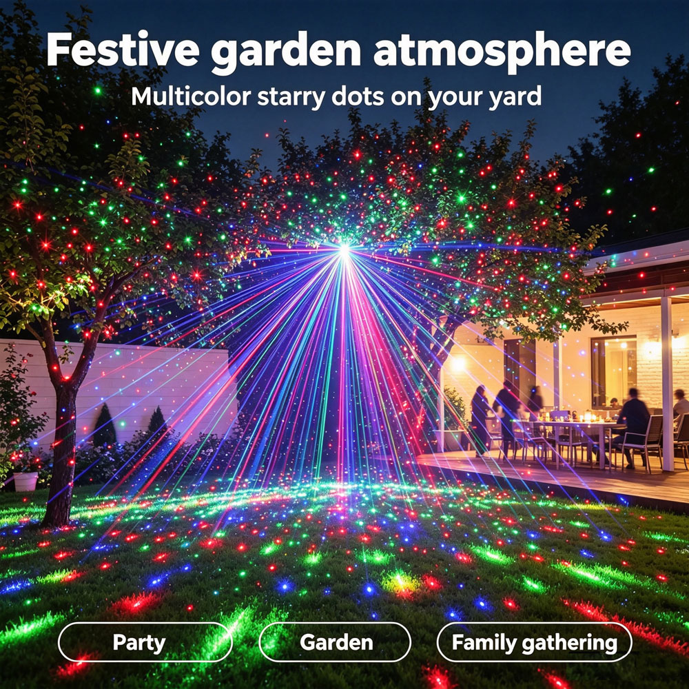 Christmas New Year RGB Laser P - Wall Decor Lighting Tree 评论和价格