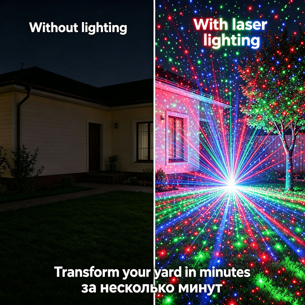 Christmas New Year RGB Laser P - Wall Decor Lighting Tree 评论和价格