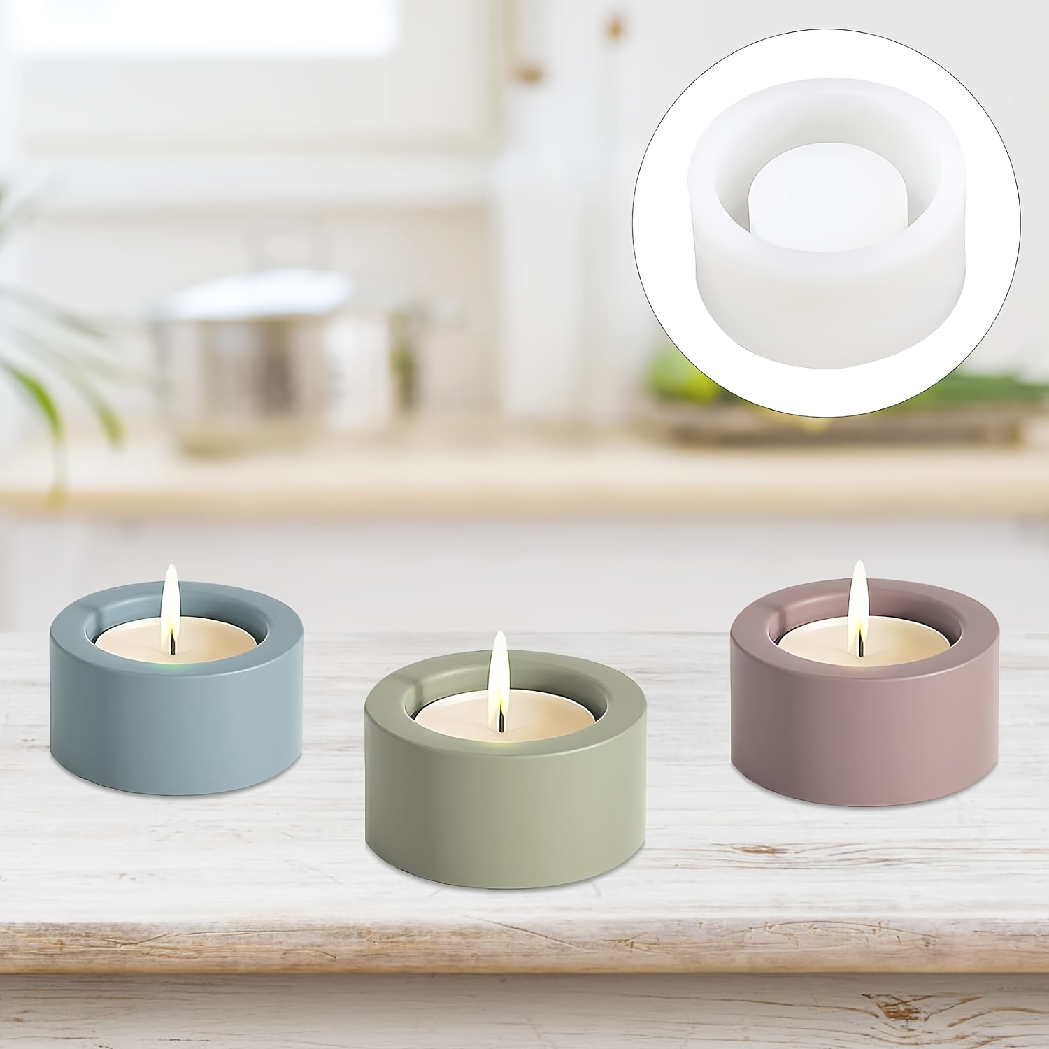 2 sets of resin silicone molds - Candle Holder Set 评论和价格
