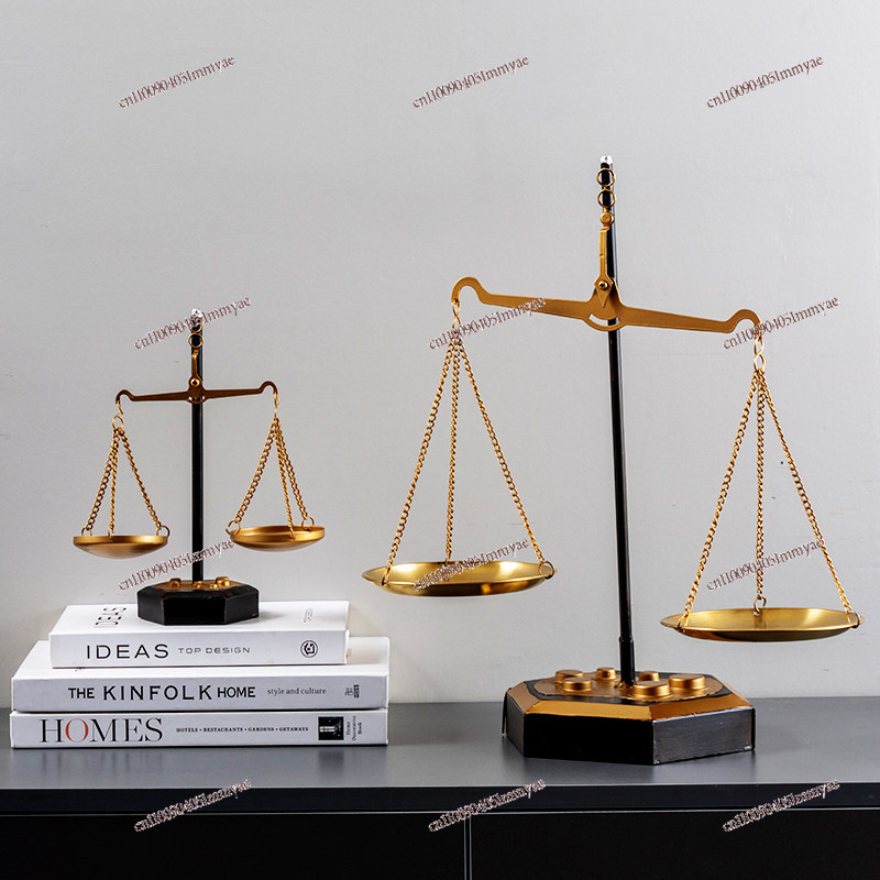 Metal Balance Scale Ornament O - Office Lighting Decor 评论和价格