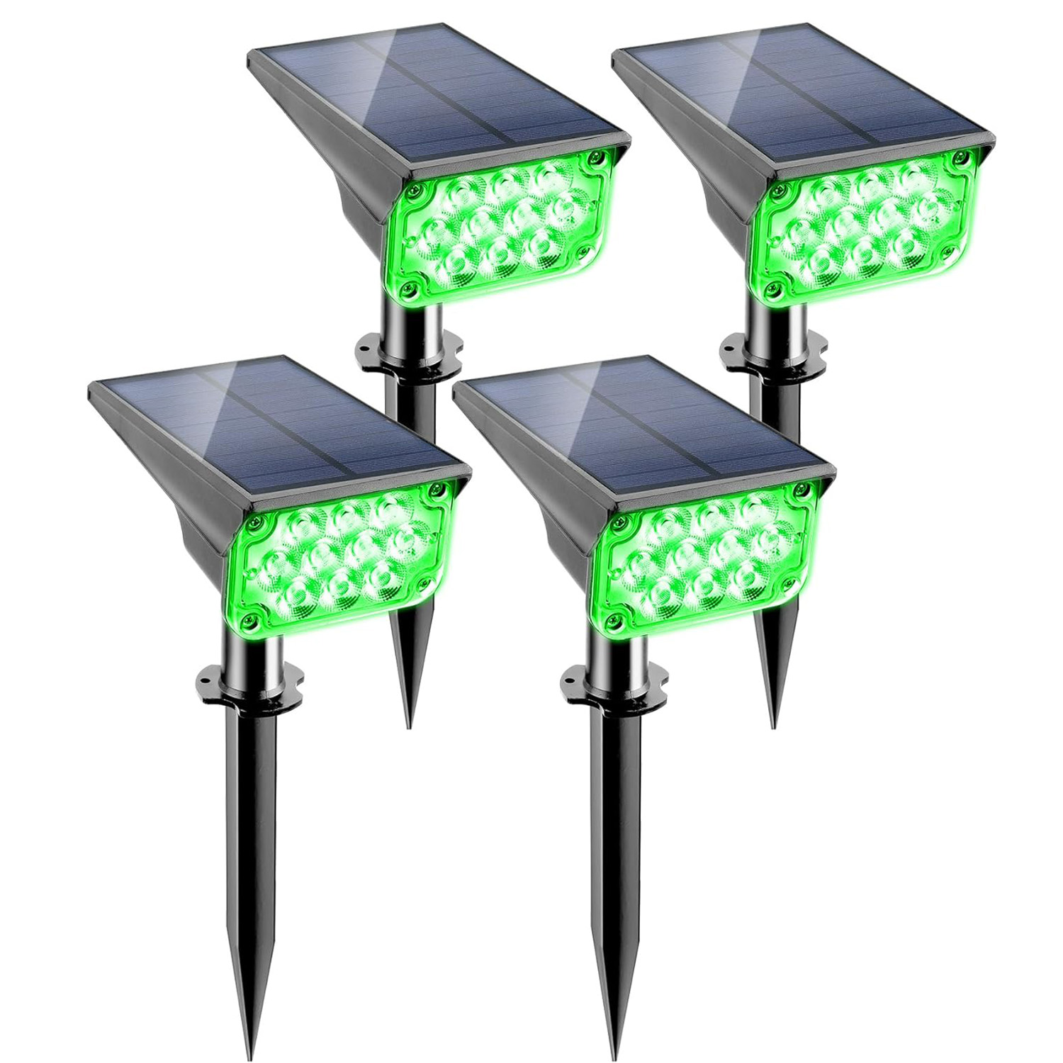 4pcs Solar Spotlight Outdoor G - Wall Decor Lighting Tree 评论和价格