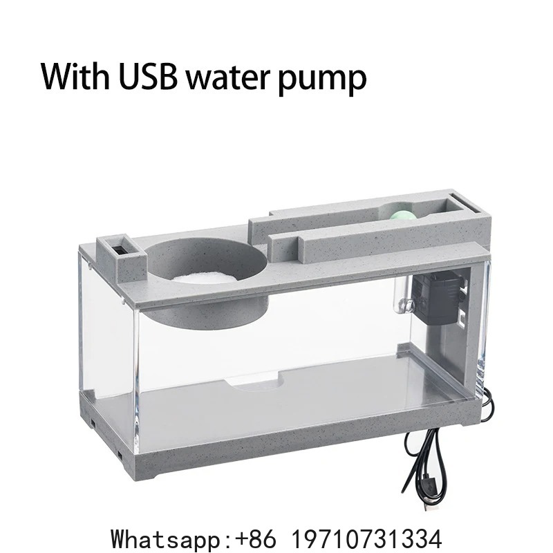 Aquarium Fish Tank Kit Built-i - Office Lighting Decor 评论和价格