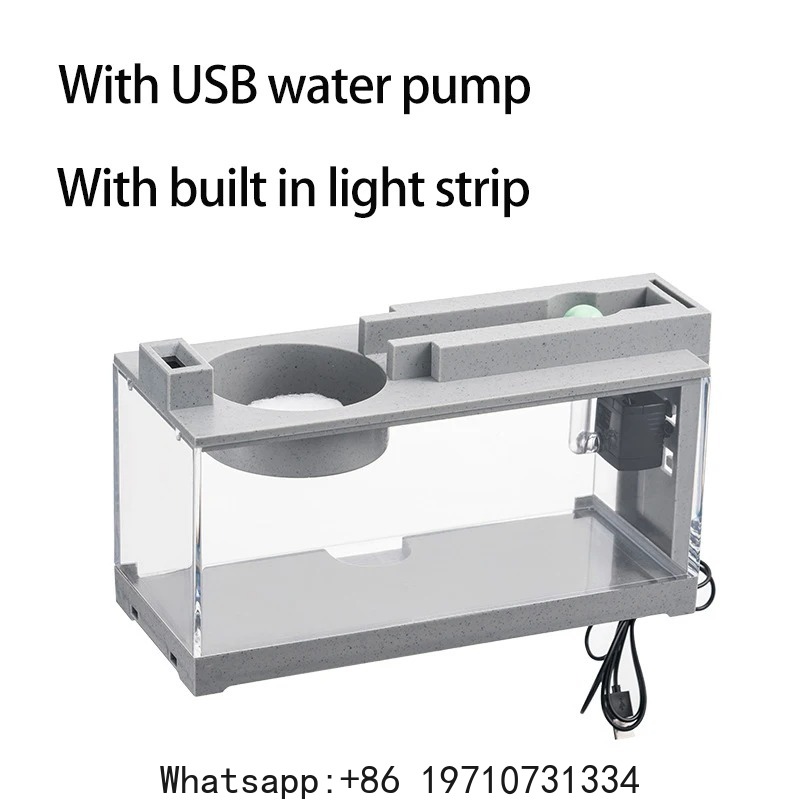 Aquarium Fish Tank Kit Built-i - Office Lighting Decor 评论和价格