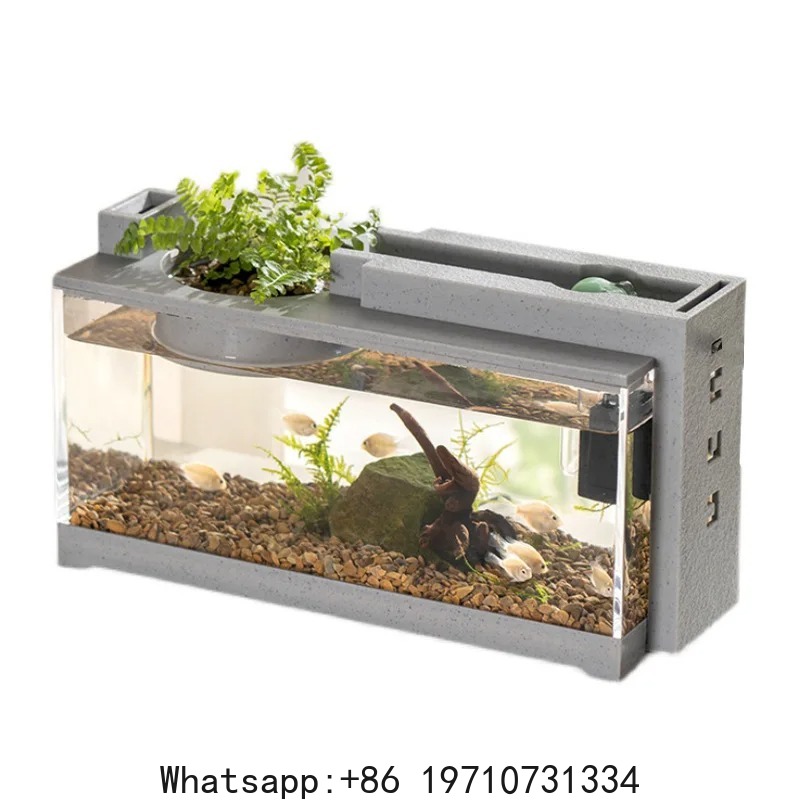 Aquarium Fish Tank Kit Built-i - Office Lighting Decor 评论和价格