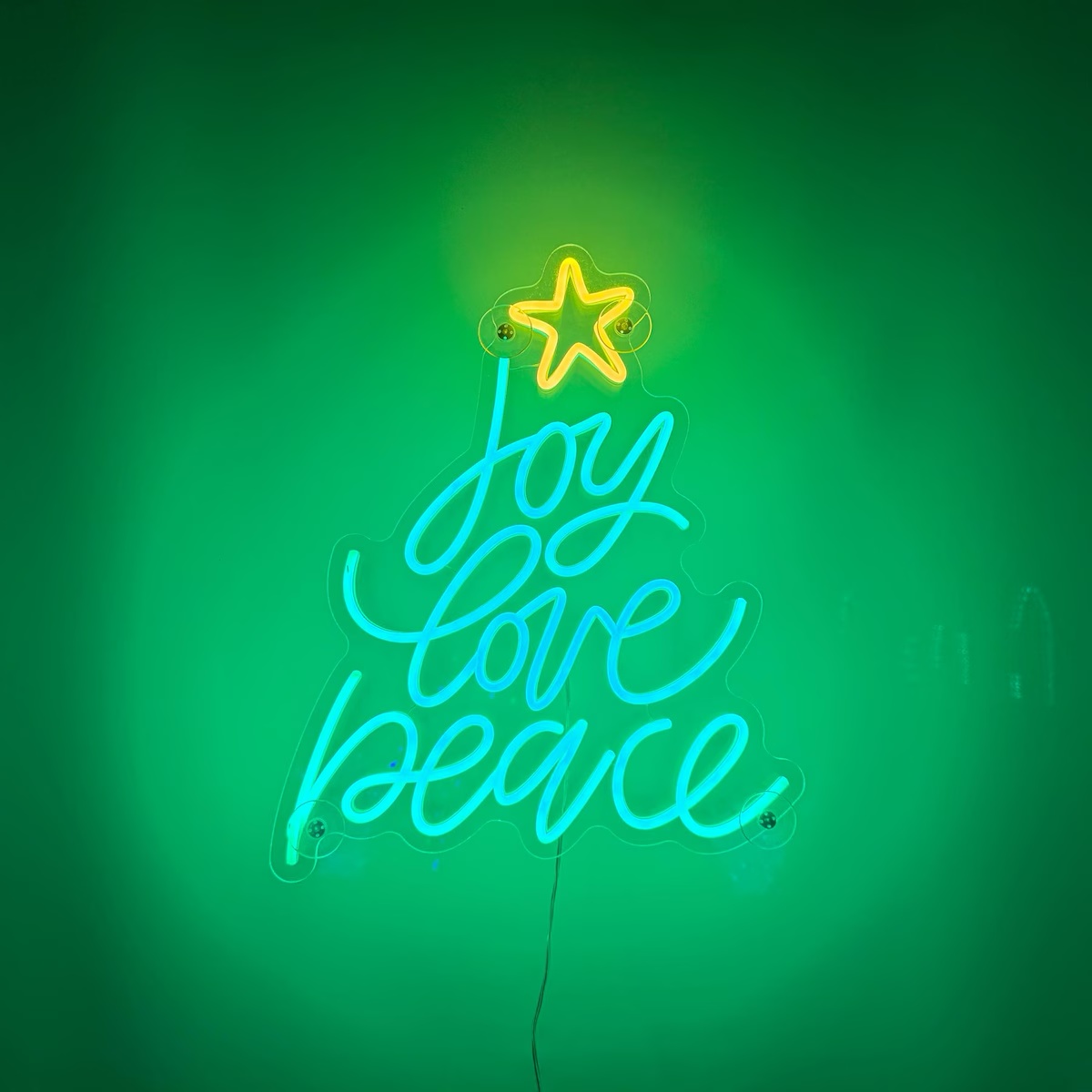 Joy Love Peace Neon Sign, Chri - Wall Decor Lighting Tree 评论和价格