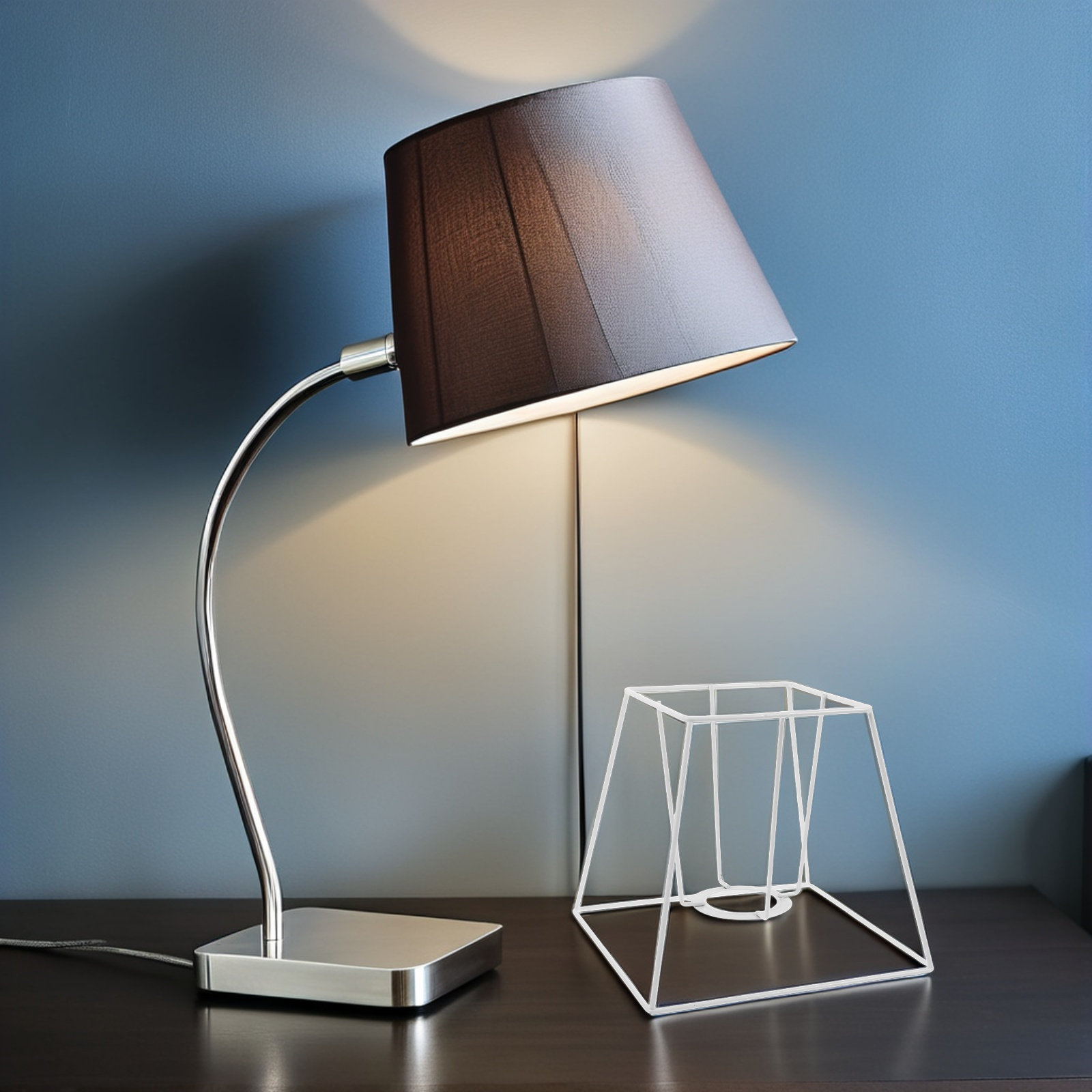 Iron Wire Lampshade Frame Vint - Geometric Lamp Shade 评论和价格