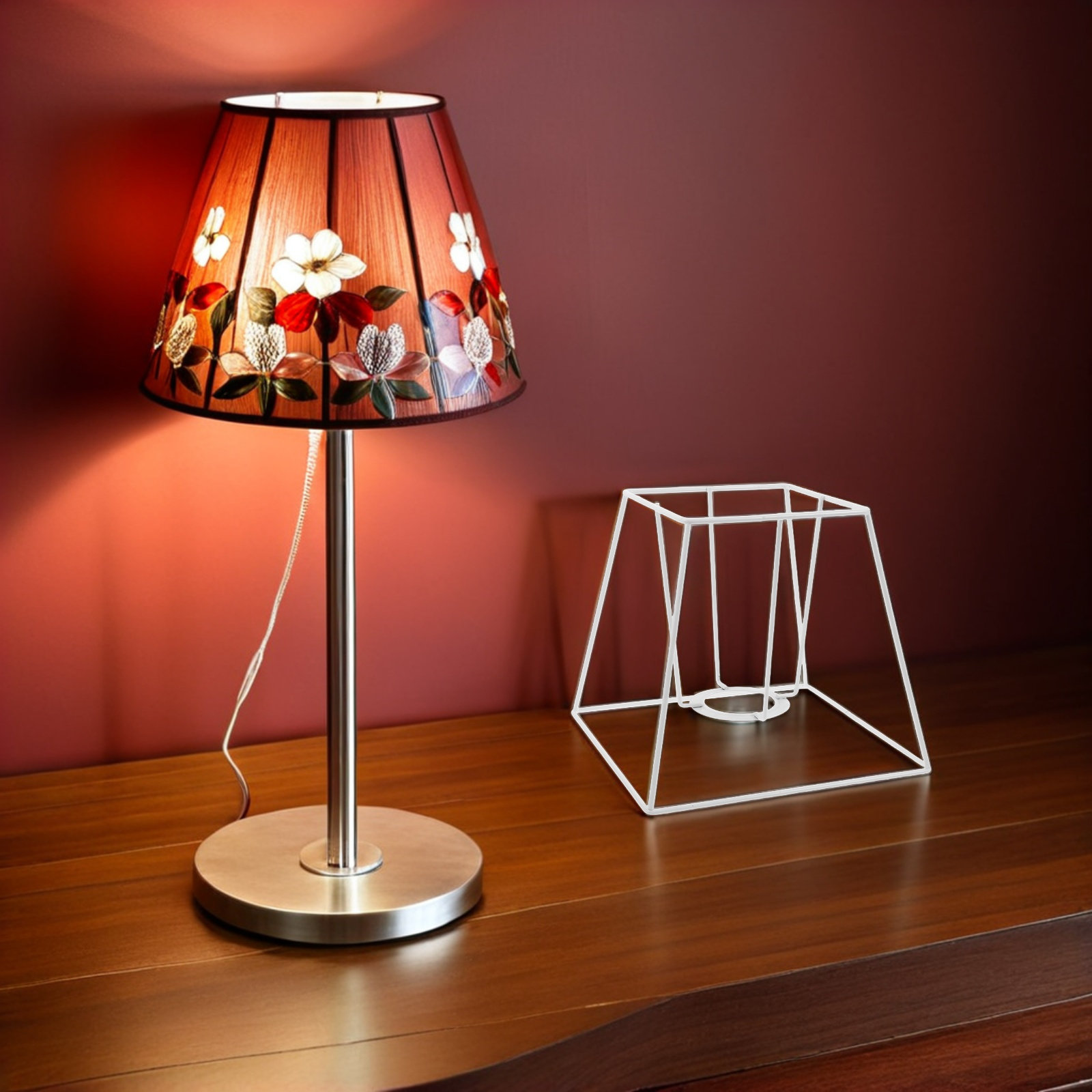 Iron Wire Lampshade Frame Vint - Geometric Lamp Shade 评论和价格