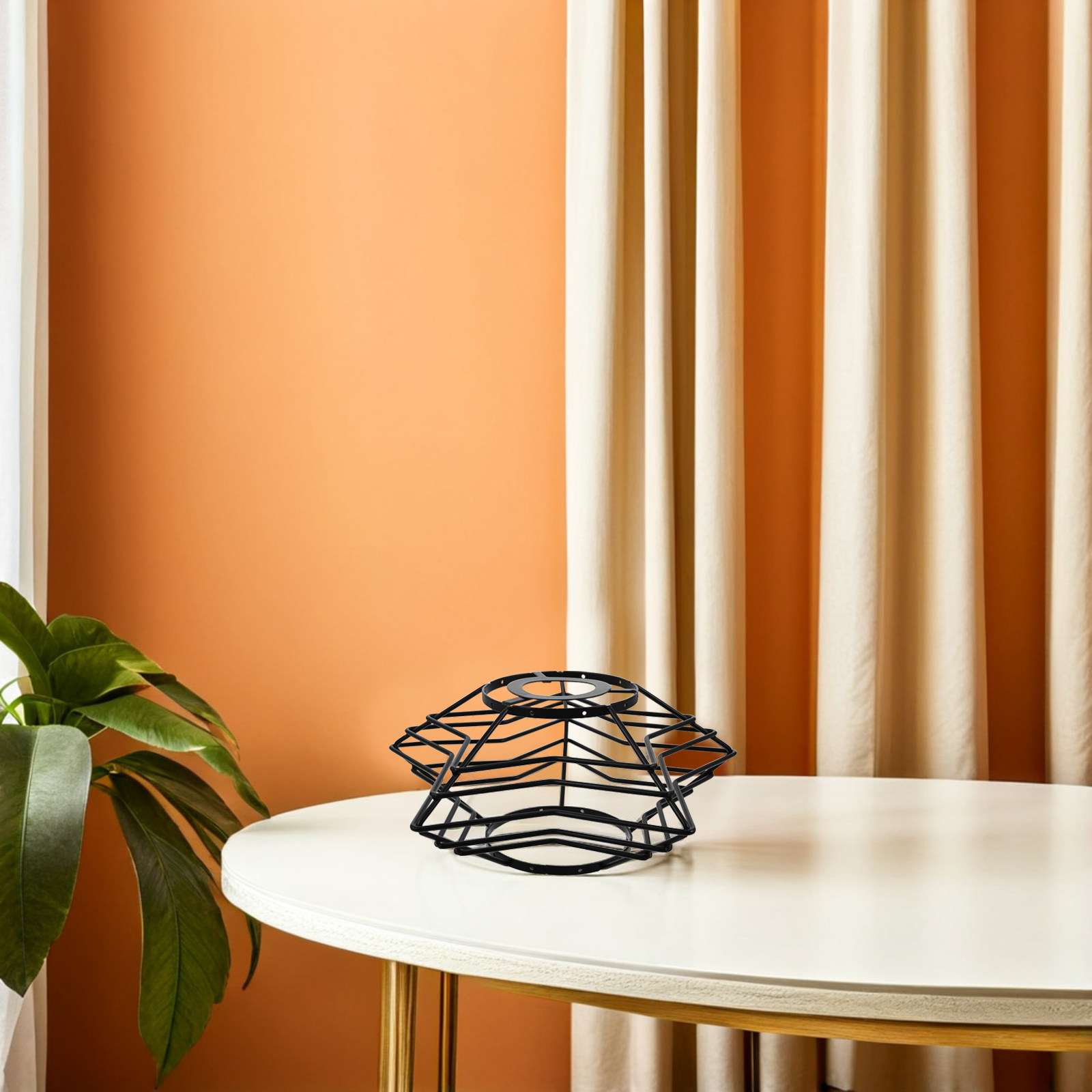Black Geometric Metal Lampshad - Geometric Lamp Shade 评论和价格