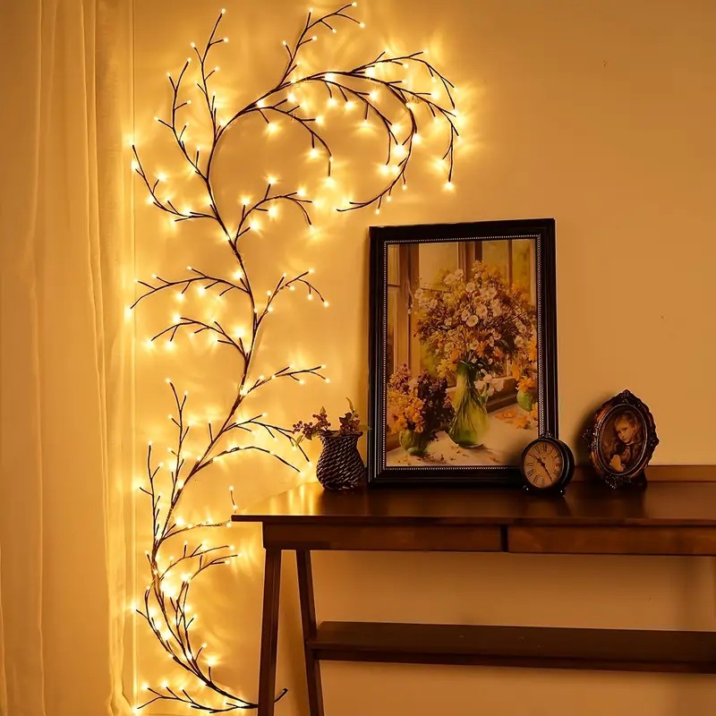 144 LEDs String Light Tree Bra - Wall Decor Lighting Tree 评论和价格