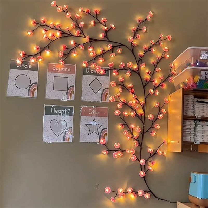 Remote Control LED Cherry Blos - Wall Decor Lighting Tree 评论和价格