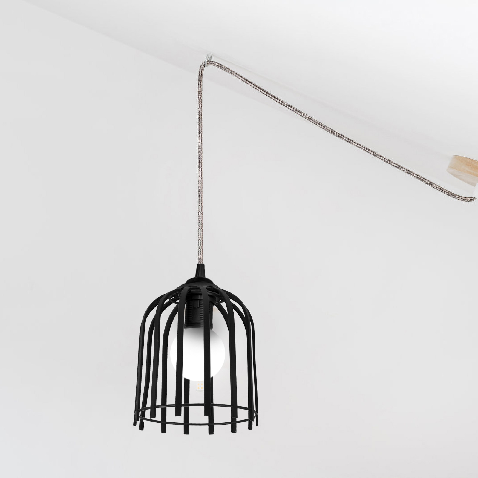 1Pcs Iron Wire Pendant Light S - Geometric Lamp Shade 评论和价格
